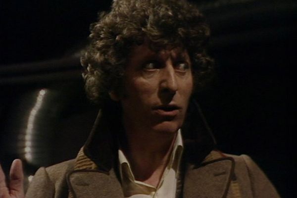 Fourth Doctor played by Tom Baker in Doctor Who: The Horns of Nimon