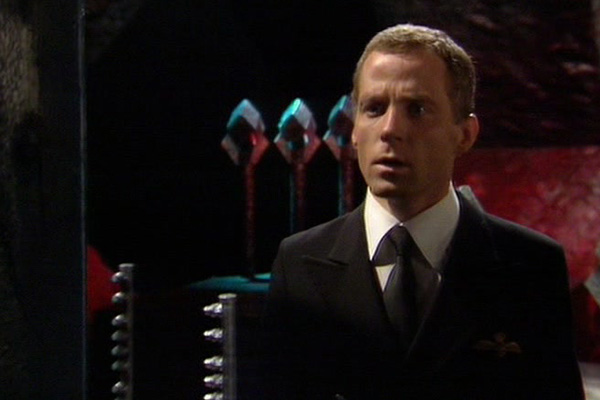 First Officer Bilton played by Michael Cashman in Doctor Who: Time-Flight