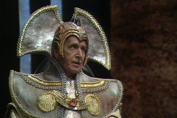 Lord President Borusa played by Leonard Sachs in Doctor Who: Arc of Infinity