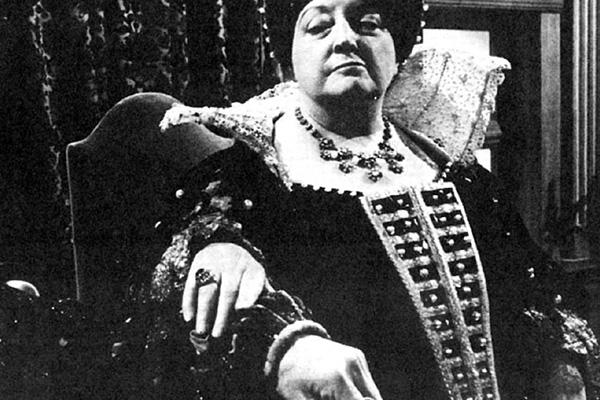 Catherine de Medici played by Joan Young in Doctor Who: The Massacre of St Bartholemew's Eve