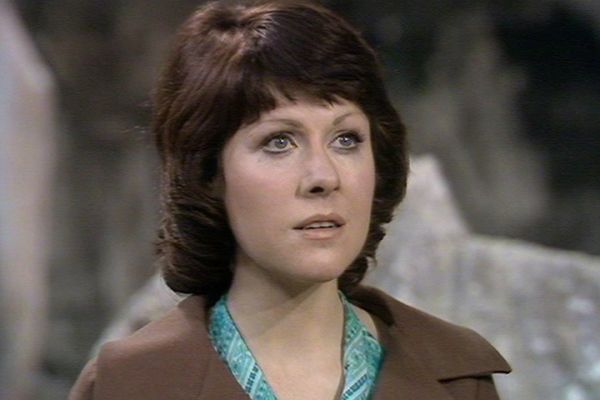 Sarah Jane Smith played by Elisabeth Sladen in Doctor Who: Death to the Daleks