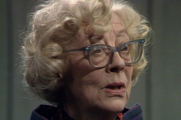 Amelia Ducat played by Sylvia Coleridge in Doctor Who: The Seeds of Doom
