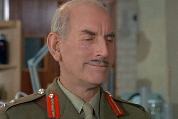 Major General Scobie played by Hamilton Dyce in Doctor Who - Spearhead from Space